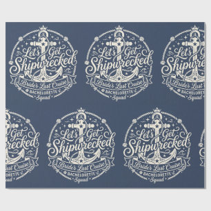 Schipbreukeling Bruid Laatste Cruise Bachelorette Cadeaupapier