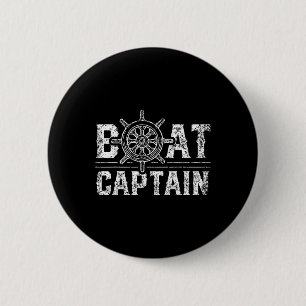 Schiperminnaar Boot Eigenaar Schipper Schip Ronde Button 5,7 Cm