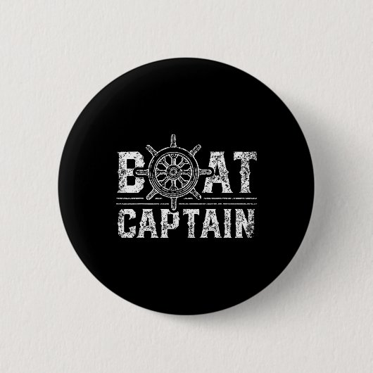Schiperminnaar Boot Eigenaar Schipper Schip Ronde Button 5,7 Cm (Voorkant)