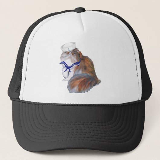 Schipluit Calico Perzische Kat Trucker Pet (Voorkant)