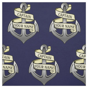  schipper Jouw naam Anchor Novelty Stof