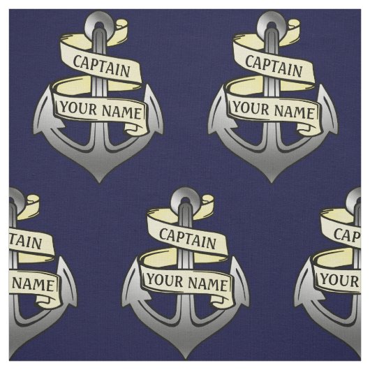 schipper Jouw naam Anchor Novelty Stof (Swatch)