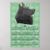 Schipperke 2024 Kalender Poster (Voorkant)