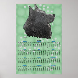 Schipperke 2024 Kalender Poster