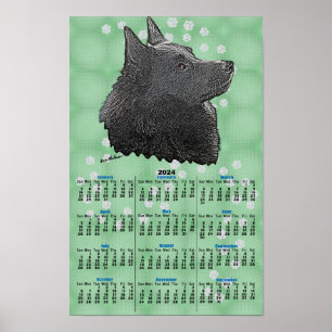 Schipperke 2024 Kalender Poster