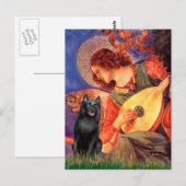 Schipperke 5 - Mandoline Engel Briefkaart (Voorkant / Achterkant)