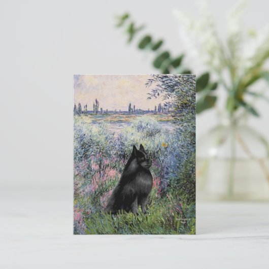 Schipperke 6 - Aan de Seine Briefkaart (Staand voorkant)