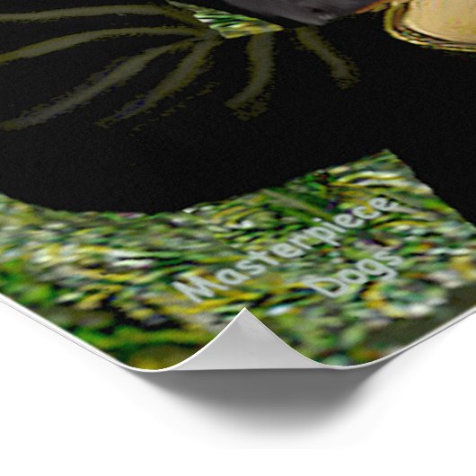 Schipperke 7 - Mona Lisa Poster (Hoek)