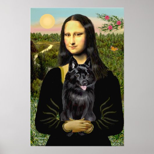 Schipperke 7 - Mona Lisa Poster (Voorkant)