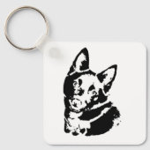 Schipperke Afbeelding Sleutelhanger (Voorkant)