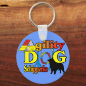 Schipperke Agility Cadeaus Sleutelhanger (Voorkant)