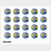 Schipperke Agility Gifts Ronde Sticker (Vel)