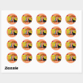 Schipperke Agility Gifts Ronde Sticker (Vel)
