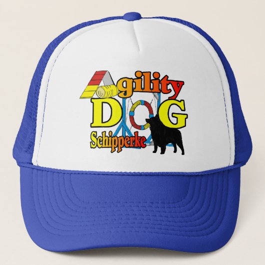 Schipperke Agility Gifts Trucker Pet (Voorkant)