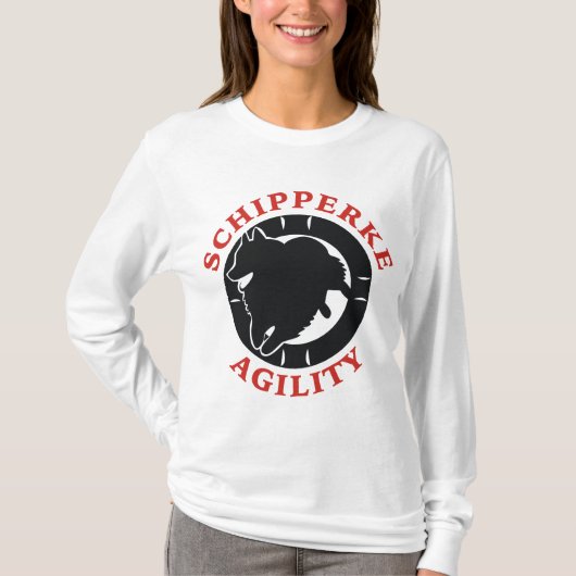 Schipperke Agility Love T-shirt (Voorkant)
