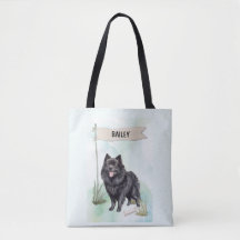 Schipperke Aquarel Gepersonaliseerde Hond