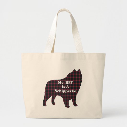 Schipperke BFF Gifts Grote Tote Bag (Voorkant)