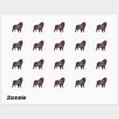 Schipperke BFF Gifts Ronde Sticker (Vel)