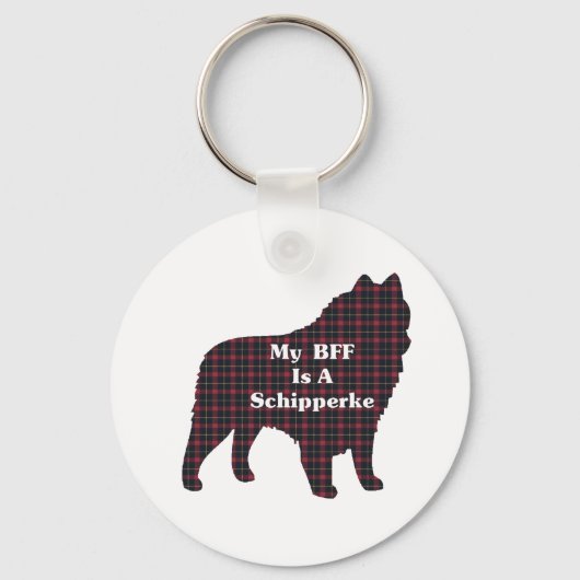Schipperke BFF Gifts Sleutelhanger (Voorkant)