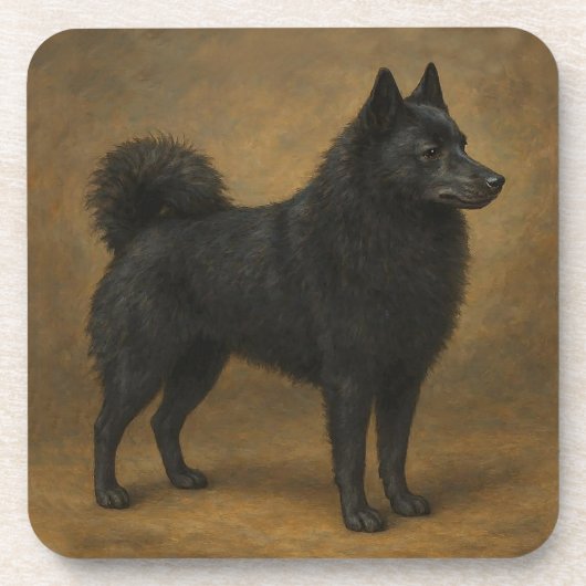 Schipperke Bier Onderzetter (Voorkant)