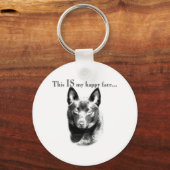 Schipperke blij gezicht sleutelhanger (Voorkant)