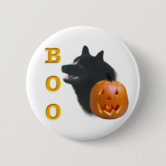 Schipperke Boo Ronde Button 5,7 Cm (Voorkant)