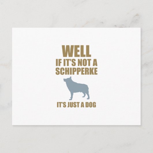 Schipperke Briefkaart (Voorkant)