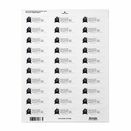 Schipperke Clean in Simple Etiket (Full Sheet)