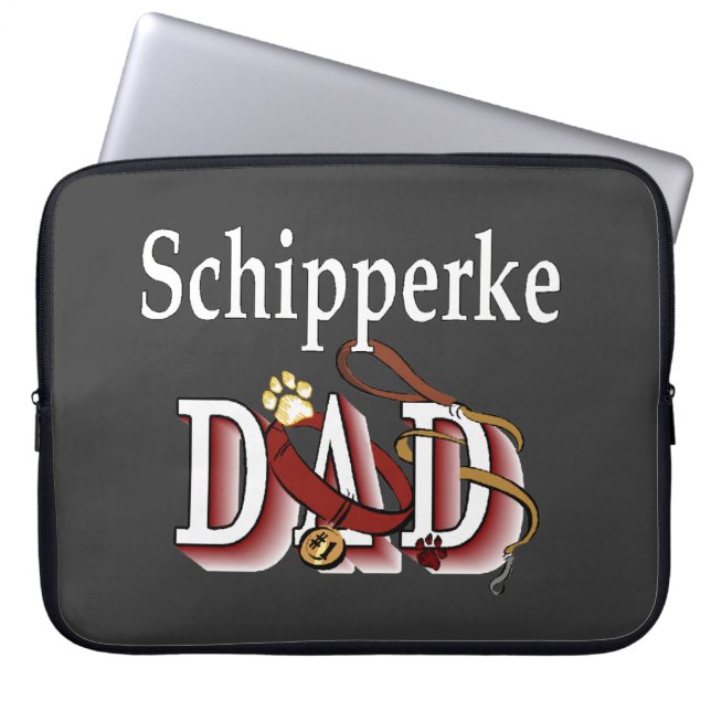 Schipperke Dad Gifts Laptop Sleeve (Voorkant)