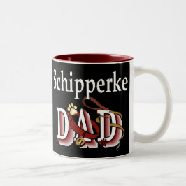 Schipperke Dad Gifts Tweekleurige Koffiemok