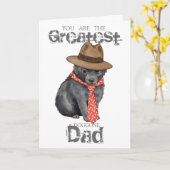 Schipperke Dad Kaart (Gele Bloem)