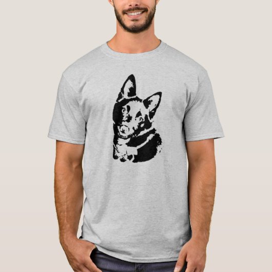 Schipperke Dog Afbeelding T-shirt (Voorkant)