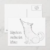 Schipperke Dog Cartoon Briefkaart (Voorkant / Achterkant)