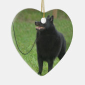 Schipperke Dog Keramisch Ornament (Rechts)