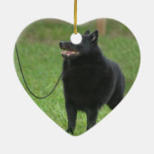 Schipperke Dog Keramisch Ornament (Achterkant)