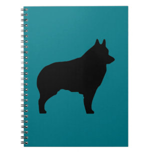 Schipperke dog silhouette notitieboek