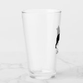 Schipperke Dog Silhouette Persoonlijk Drink Glas (Rechts)