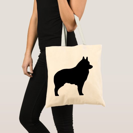 Schipperke dog silhouette tas (Voorkant (product))