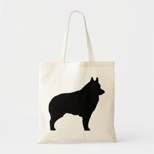 Schipperke dog silhouette tas (Voorkant)