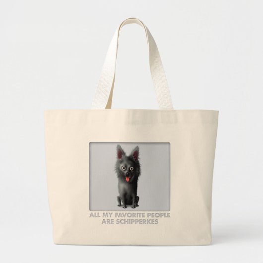 Schipperke Favorite Grote Tote Bag (Voorkant)