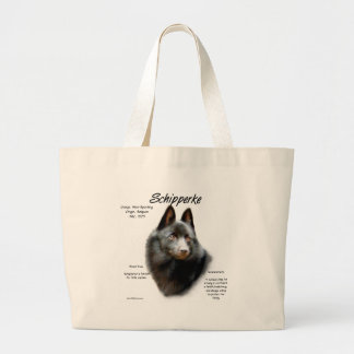 Schipperke Geschiedenis Ontwerp Grote Tote Bag