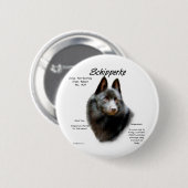 Schipperke Geschiedenis Ontwerp Ronde Button 5,7 Cm (Voorkant /achterkant)