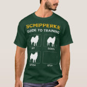Schipperke Guide to training Dog Obedience Dog T-shirt (Voorkant)