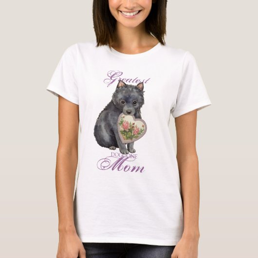 Schipperke Heart mama T-shirt (Voorkant)
