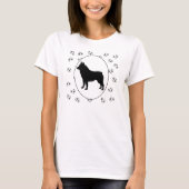Schipperke Hearts en Pawprints T-shirt (Voorkant)