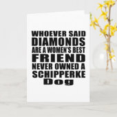 SCHIPPERKE HOND BESTE VRIEND DESIGN KAART (Gele Bloem)