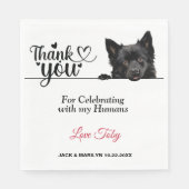 Schipperke Hond Papieren servetten (Voorkant)