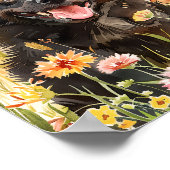 Schipperke Hond Waterverf Portret Muur Poster (Hoek)