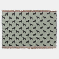 Schipperke Hondenras Silhouettes Patroon