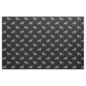 Schipperke Hondenras Silhouettes Patterned Stof (Fat Quarter)